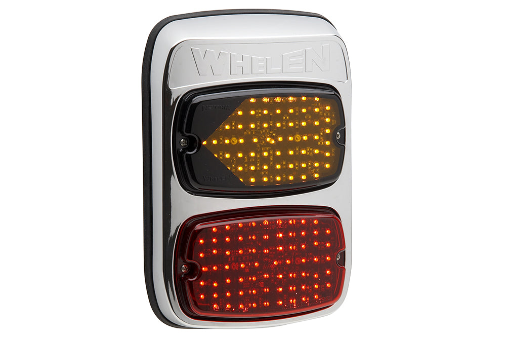 Whelen M6 Series Chrome Vertical Flange P/N M6FCV2