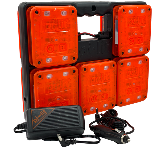 Pi-Lit Smart Sequential Road Safety Flare (Rechargeable)