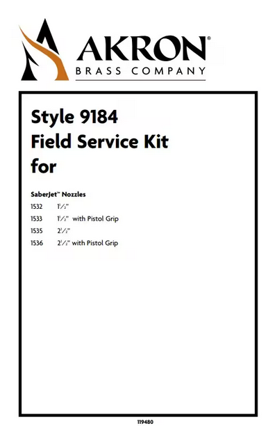 Akron Brass Field Service Kit for Styles 1532, 1533, 1535 and 1536