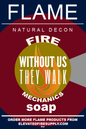 FLAME Natural Decon Bar Soap Limited Edition Fire Mechanics Association