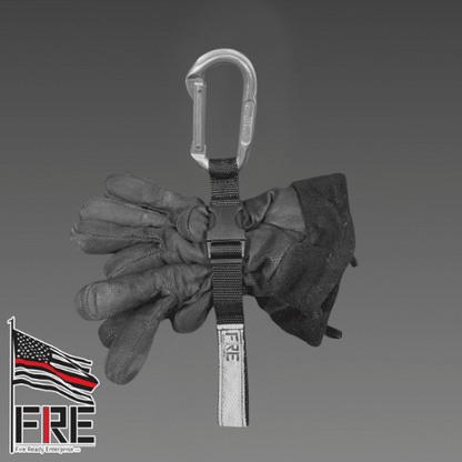 FRE Fire Ready Glove Strap With Bright SMC Carabiner
