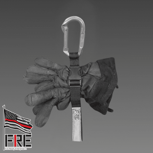 FRE Fire Ready Glove Strap With Bright SMC Carabiner