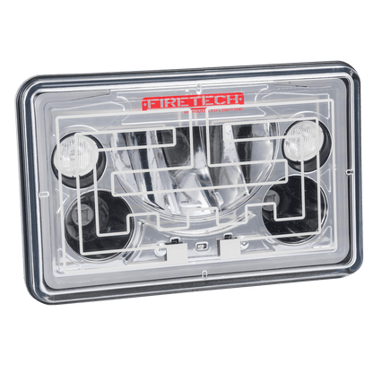 FireTech LED 4x6 Heated LED Headlights - HiViz LED