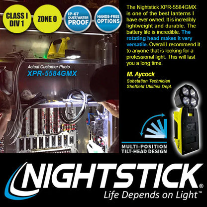 Nightstick XPR-5584GMX Zone 0 Integritas Intrinsically Safe Rechargeable LED Lantern w/ Magnetic Base