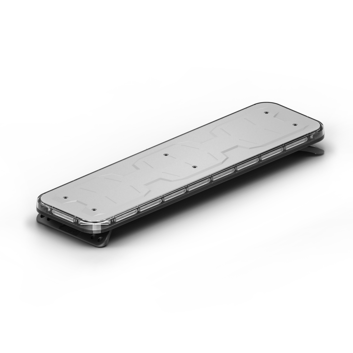 A 49-inch rooftop lightbar for vehicles, with a sleek, silver metallic finish and multiple LED lights arranged in a bar shape.