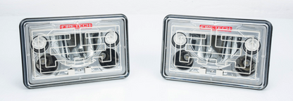 FireTech LED 4x6 Heated LED Headlights - HiViz LED