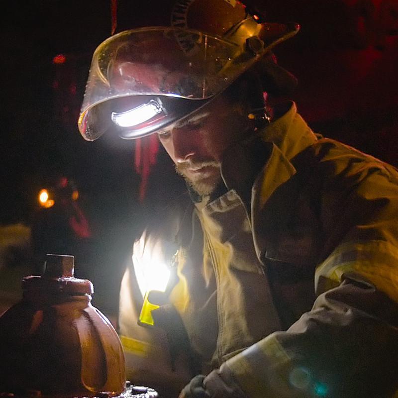 FoxFury Command+ Tilt White LED Headlamp / Helmet Light