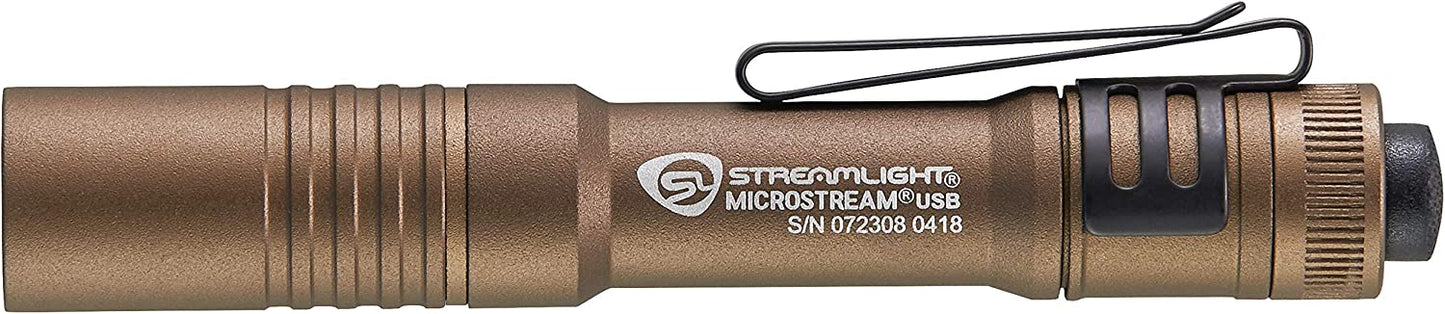 Streamlight 66608 MicroStream 250-LUMEN USB Rechargeable Pocket Flashlight
