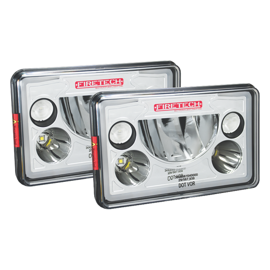 FireTech HiViz LED 4 X 6 Headlight Kits or Individual