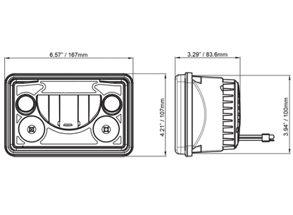 FireTech HiViz LED 4 X 6 Headlight Kits or Individual