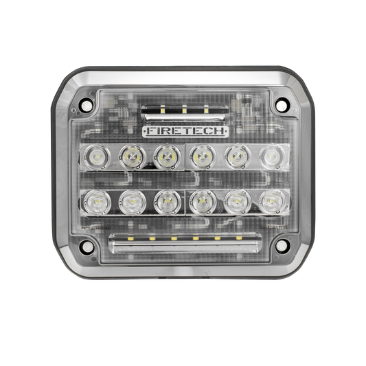 FireTech HiViz Guardian Surface Mounted LED Scene Light Standard Chrome or Black