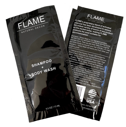 Flame Shampoo + Body Wash 0.5oz Packs