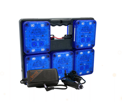 Pi-Lit Rechargeable ICS Paired Smart Sequential Flares Blue