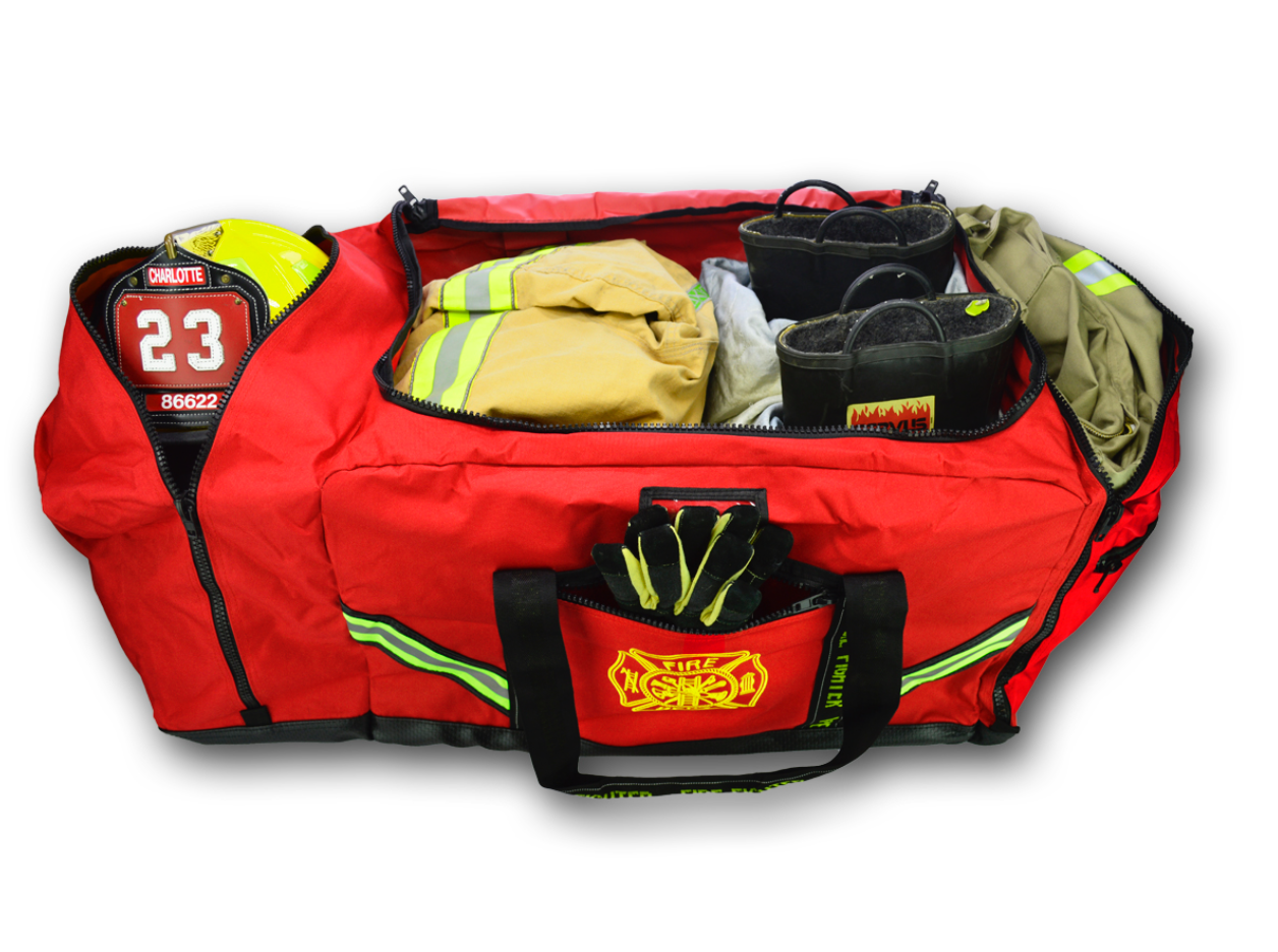 Firefighter Turn Out Gear Bag in Red