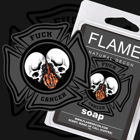Flame Decon Soap - Limited Edition Coffee Scent + Sticker