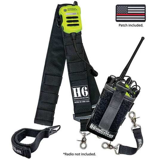 Homeland Six H6 Tactical Nylon Radio Strap Kit in Black