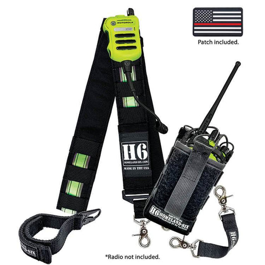 Homeland Six H6 Radio Strap Kit - Identifire and Reflective Silver