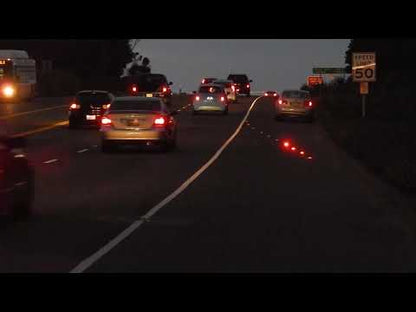 Pi-Lit Rechargeable ICS Paired Sequential Road Flares Red